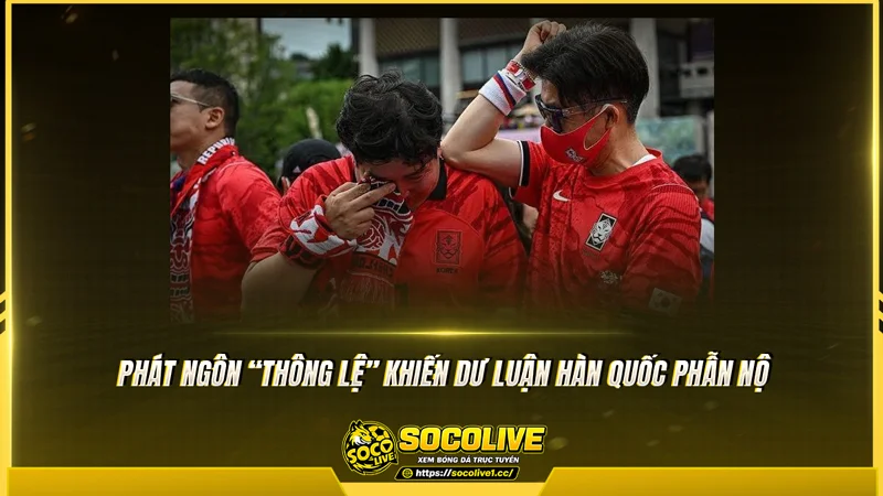 Phát ngôn “thông lệ” khiến dư luận Hàn Quốc phẫn nộ